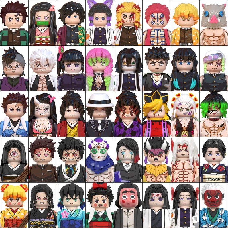 Kids Toys Blocks - Demon Slayer Building Block Minifigures 50PCS