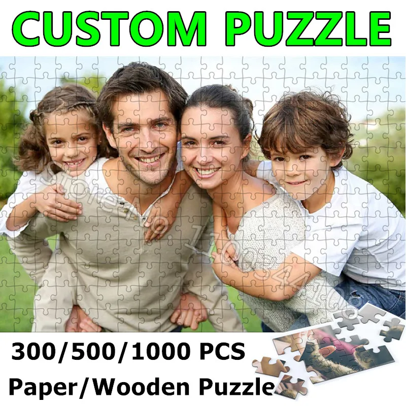 Wooden Puzzle Kids - Photo Custom Puzzle 300/500/1000 Pieces Personalized