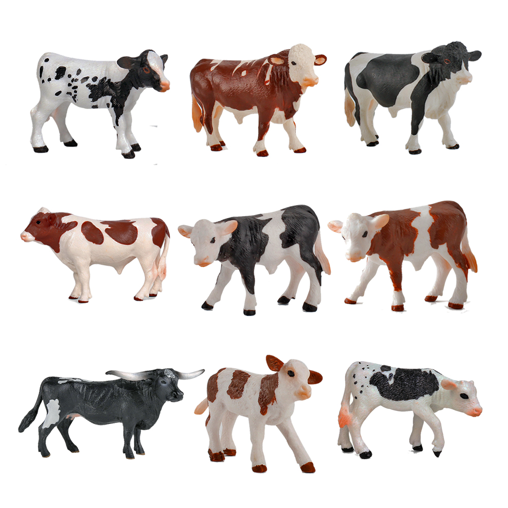Kids Toys Reviews - Toy Animals Figure Cattle Cow Calf