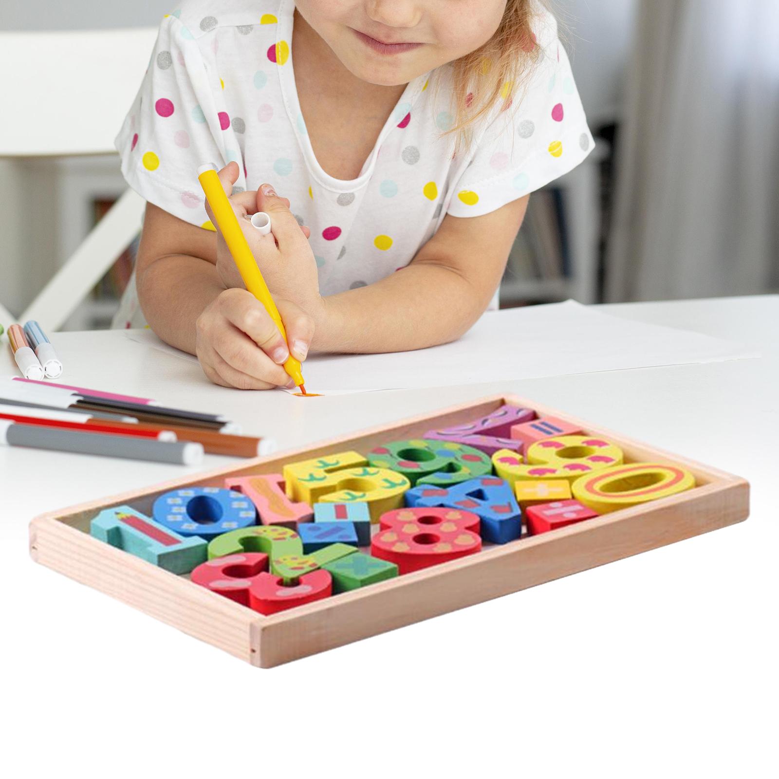 Kids Toys Under £5 - Wooden Jigsaw Puzzle Basic Skills for