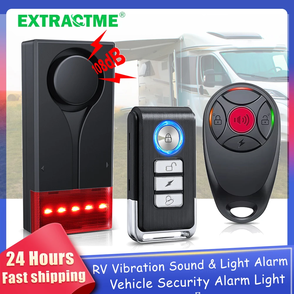 Remote Control Car - Extractme RV Alarm 108dB Car Vibration