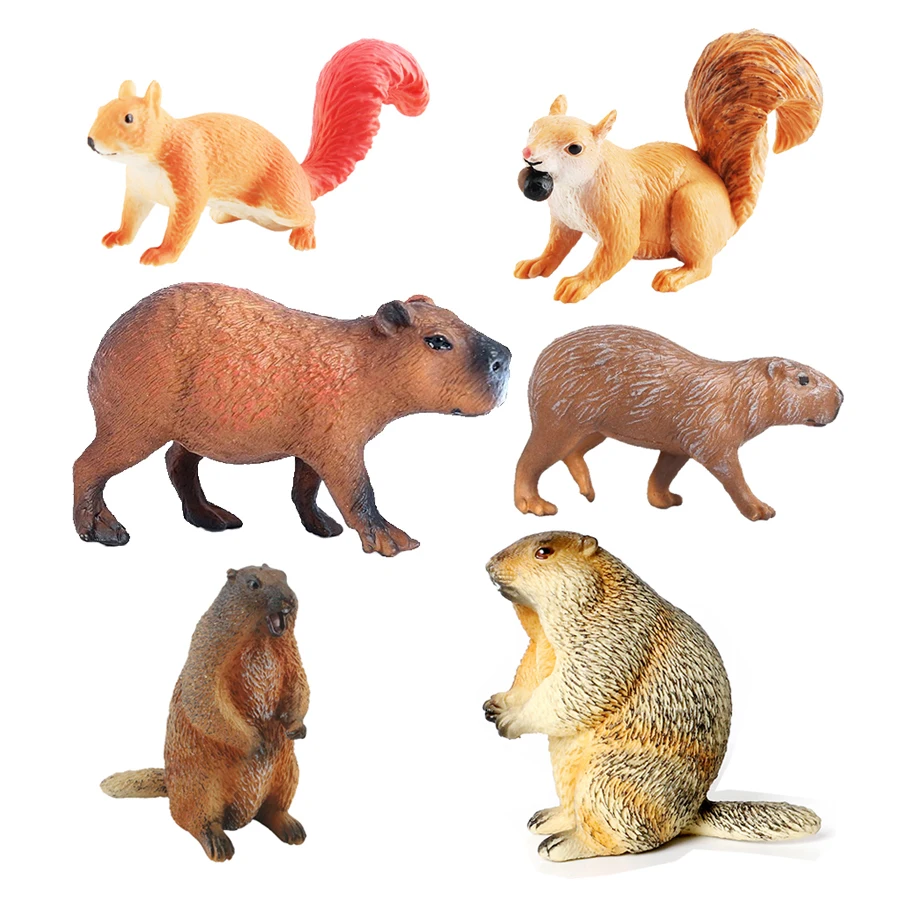 Kids Toys Reviews - Capibara Capybaras Squirrel Marmot Plastic Animal