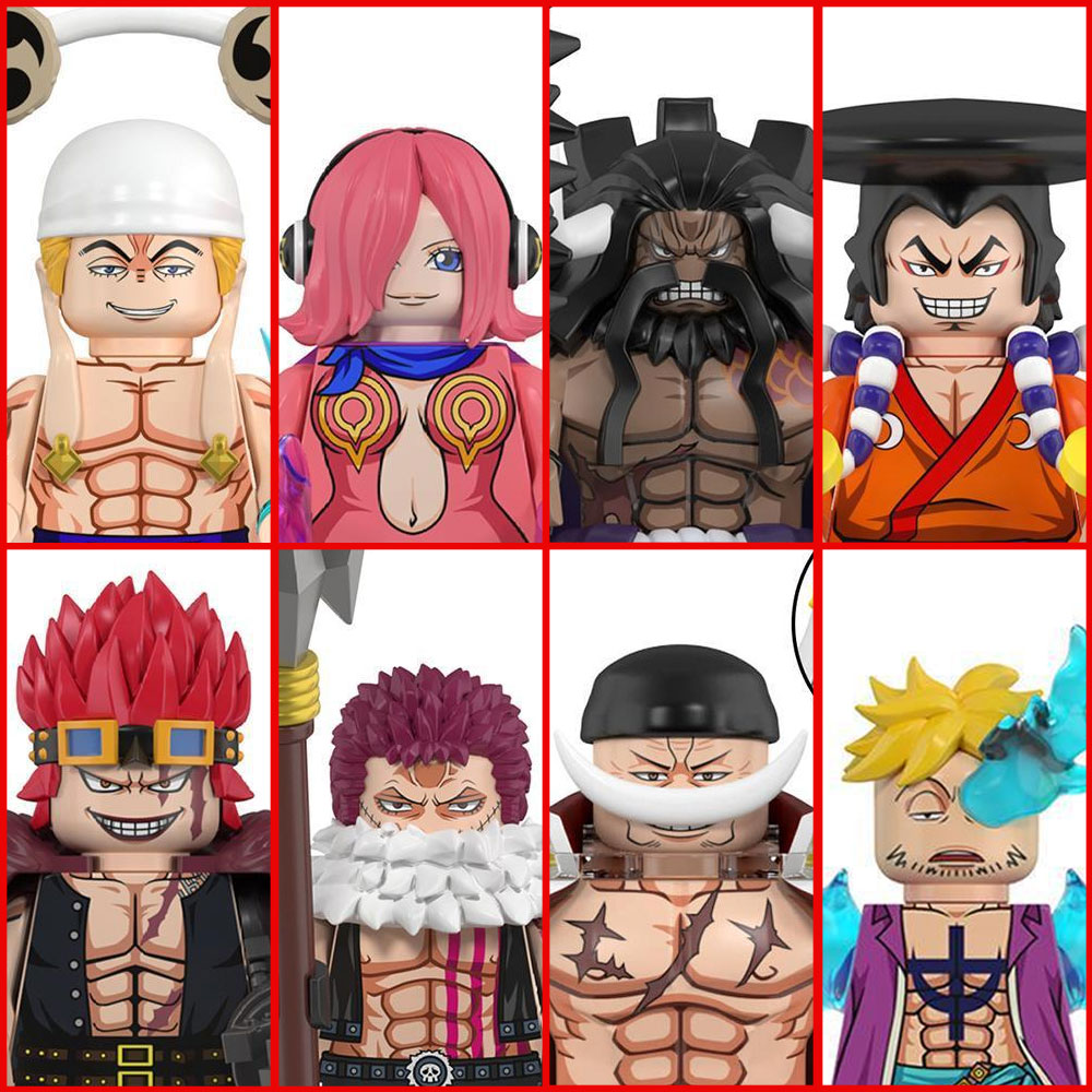 Kids Toys Blocks - One Piece Building Block Minifigures 8Pcs