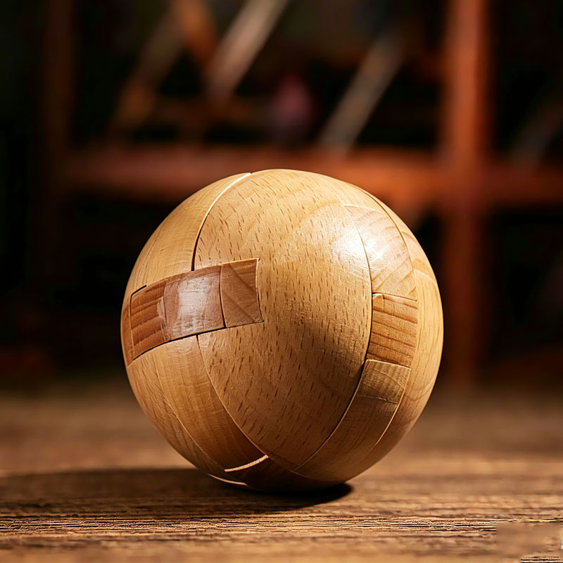 Wooden Puzzle Kids - Classic Wooden Puzzle Ball Magic Brain