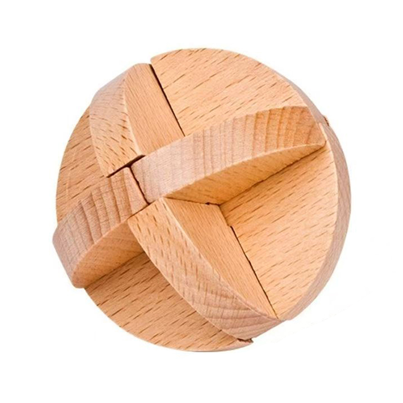 Wooden Puzzle Kids - Classic Lu Ban ball Wooden Brain
