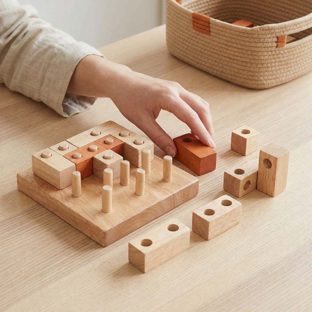 Wooden Puzzle Kids - Creative IQ Geometric Puzzle Game 3D