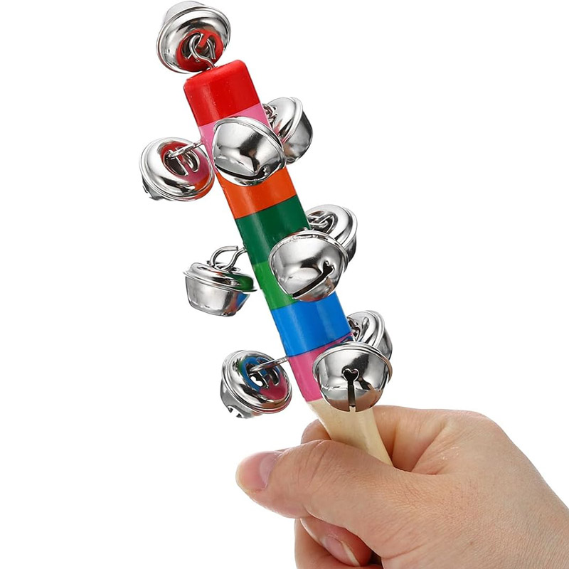 5PCS Wooden Jingle Hand Bells  - огляд і ціна Kids Toys Xylophone