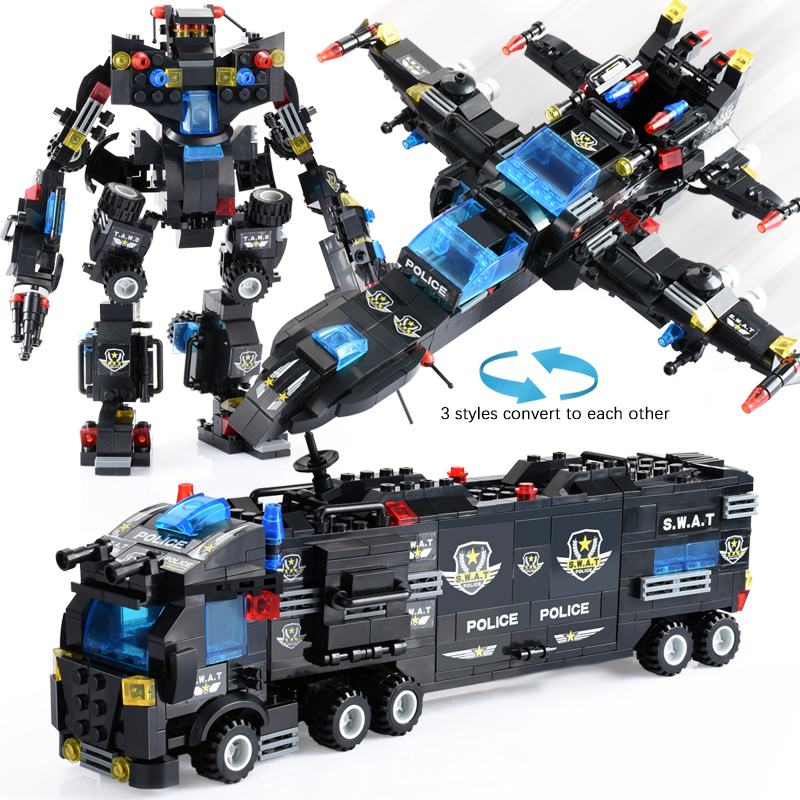 825+PCS Creative City Police B - огляд і ціна Kids Toys Under £5