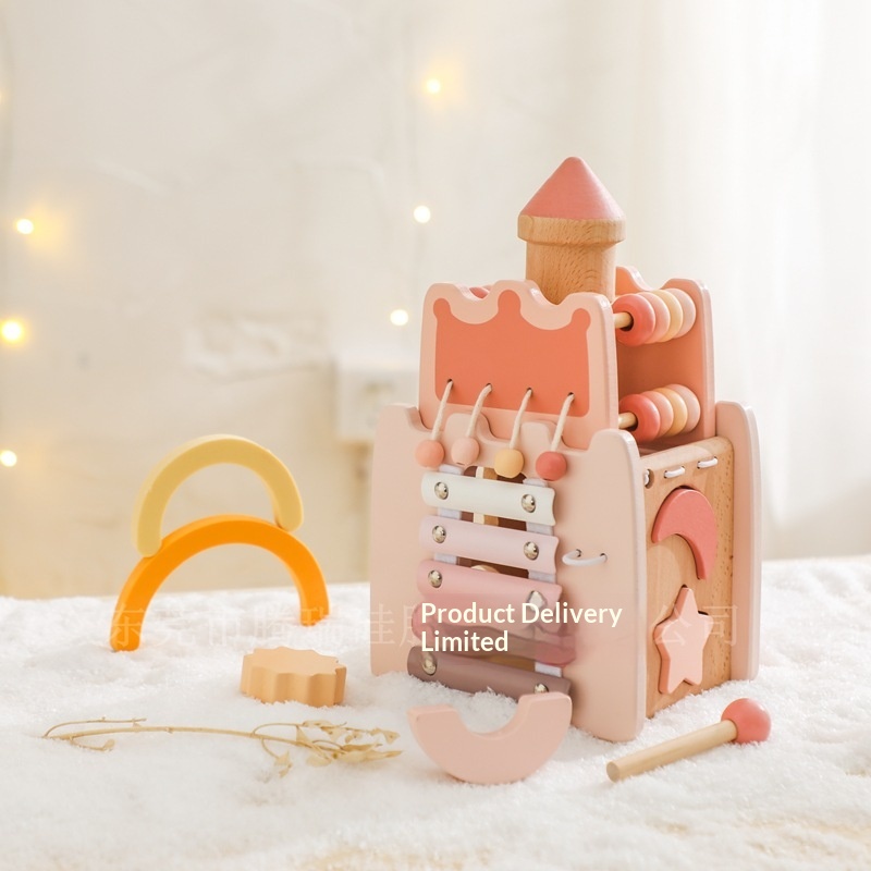 Wooden Castle 5 In 1 Activity  - огляд і ціна Kids Toys Xylophone