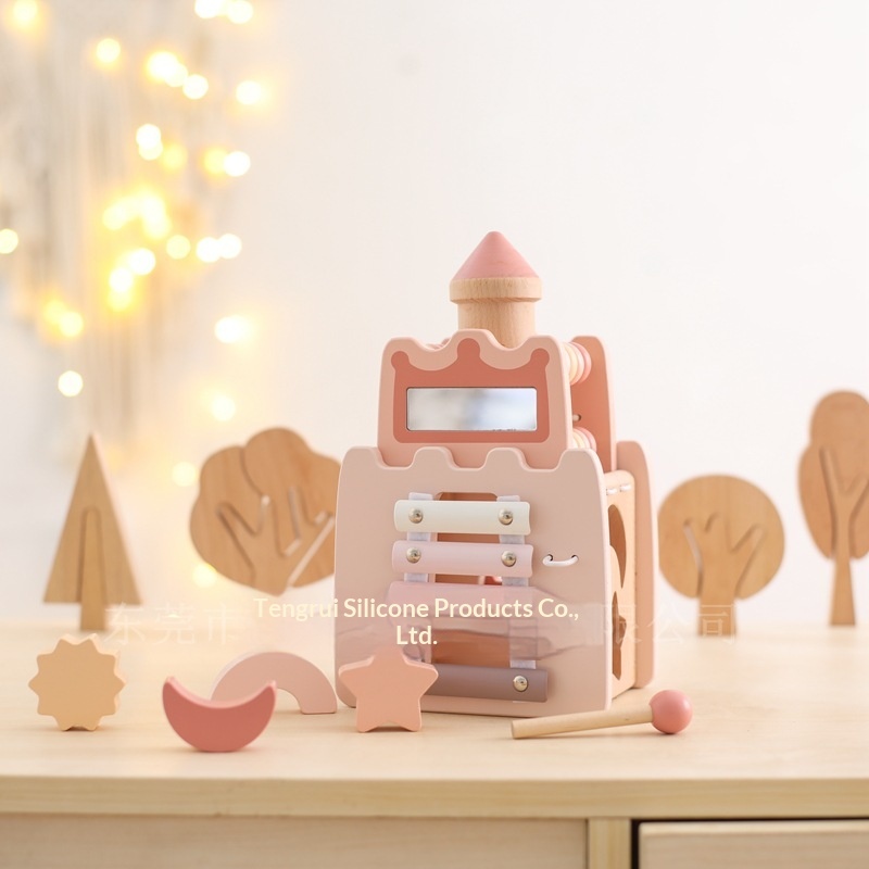 Wooden Castle 5 In 1 Activity  - огляд і ціна Kids Toys Xylophone
