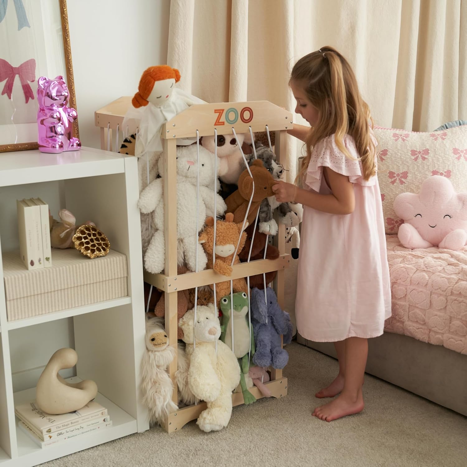 Easy Assembly Large Wooden Plu - огляд і ціна Kids Storage Toys