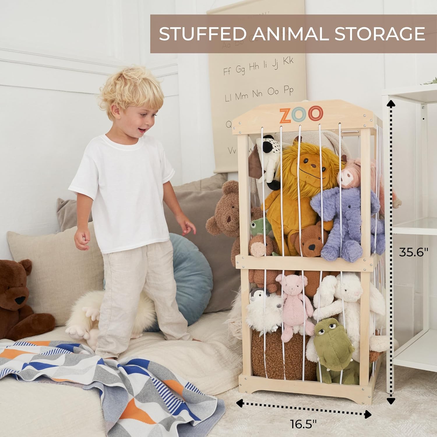 Easy Assembly Large Wooden Plu - огляд і ціна Kids Storage Toys