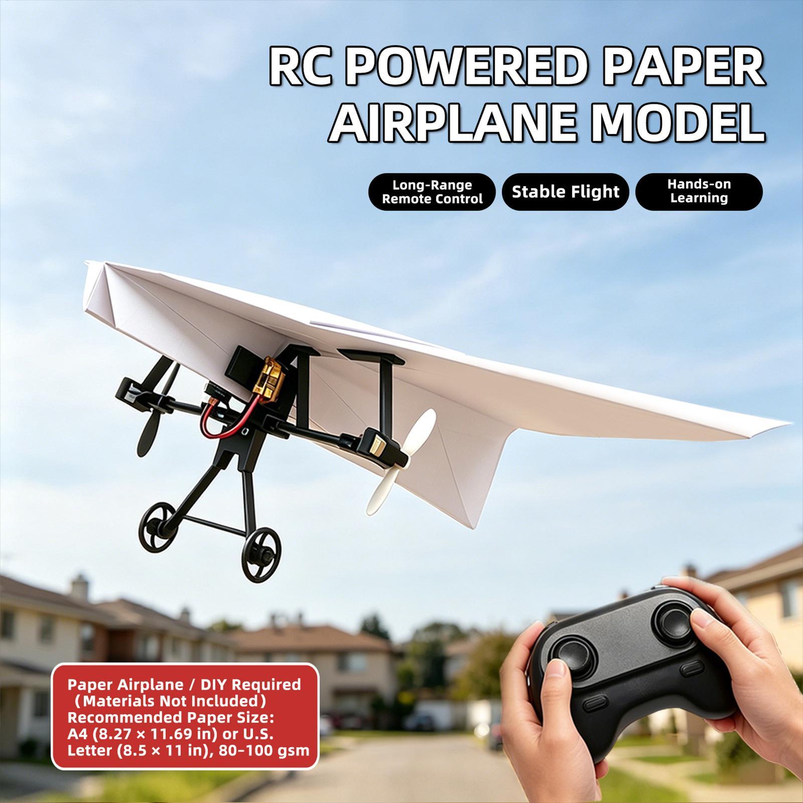 DIY RC Paper Airplane Kit Plan - огляд і ціна Kids Toys Kit