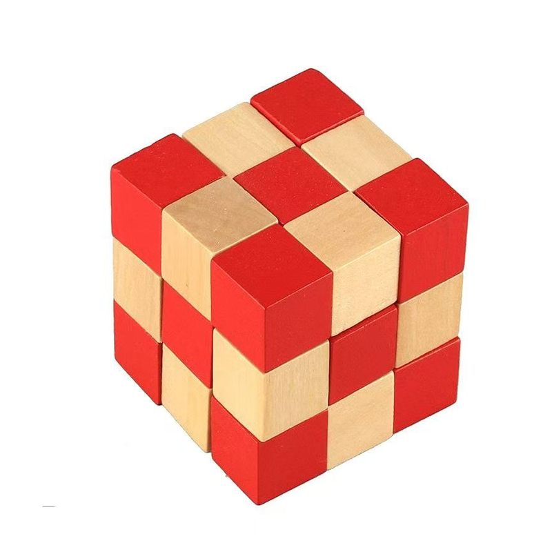 Wooden Snake Cube Puzzle IQ Lo - огляд і ціна Wooden Puzzle Kids