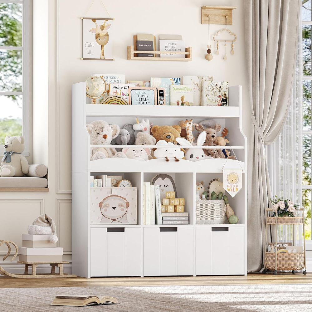 Kids Toy Storage Organizer wit - огляд і ціна Kids Storage Toys