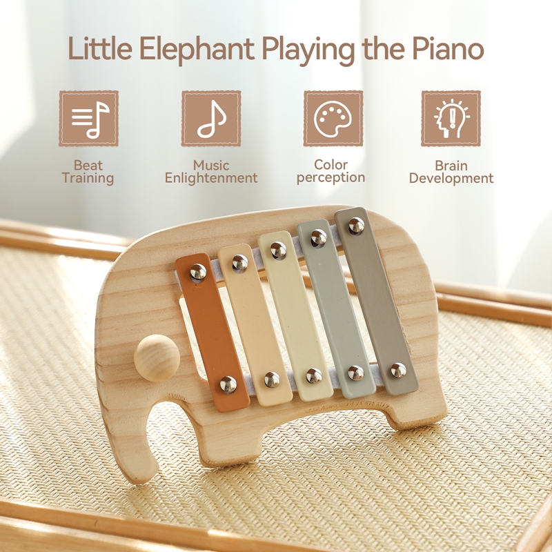 Montessori Wooden 5 Tones Mult - огляд і ціна Kids Toys Xylophone
