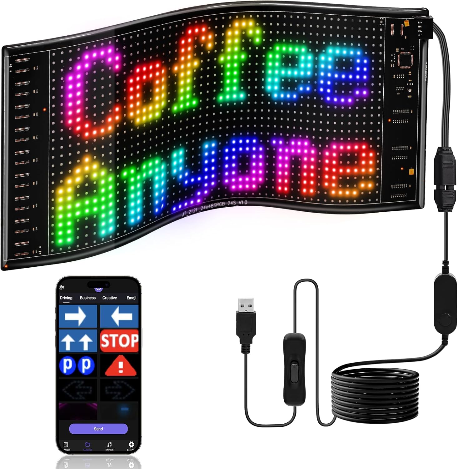 LED DIY Matrix Pixel Panel Led - огляд і ціна Remote Control Car