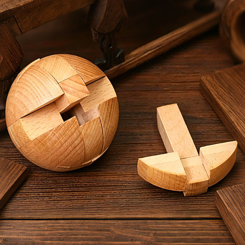 Classic Wooden Puzzle Ball Mag - огляд і ціна Wooden Puzzle Kids