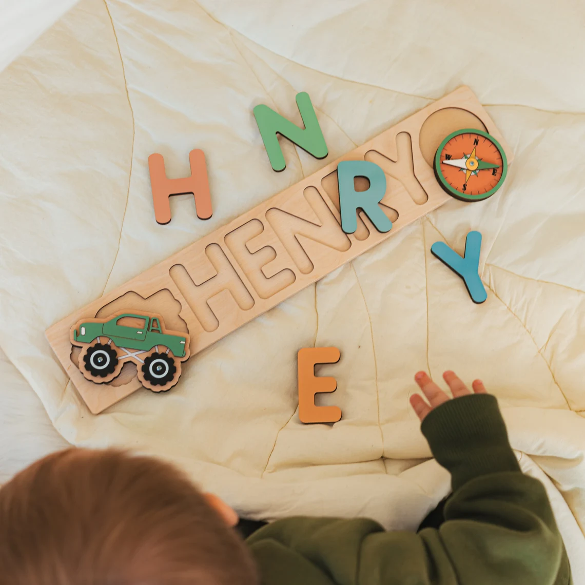 Personalized Name Puzzle With  - огляд і ціна Wooden Puzzle Kids