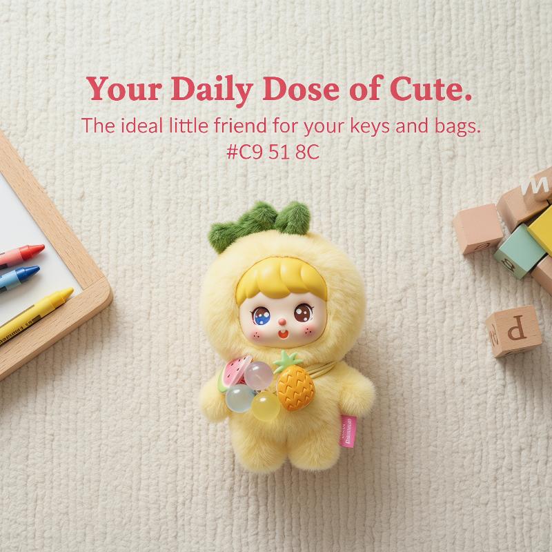 Cute Fruit Plush Doll Keychain - огляд і ціна Kids Toys Home