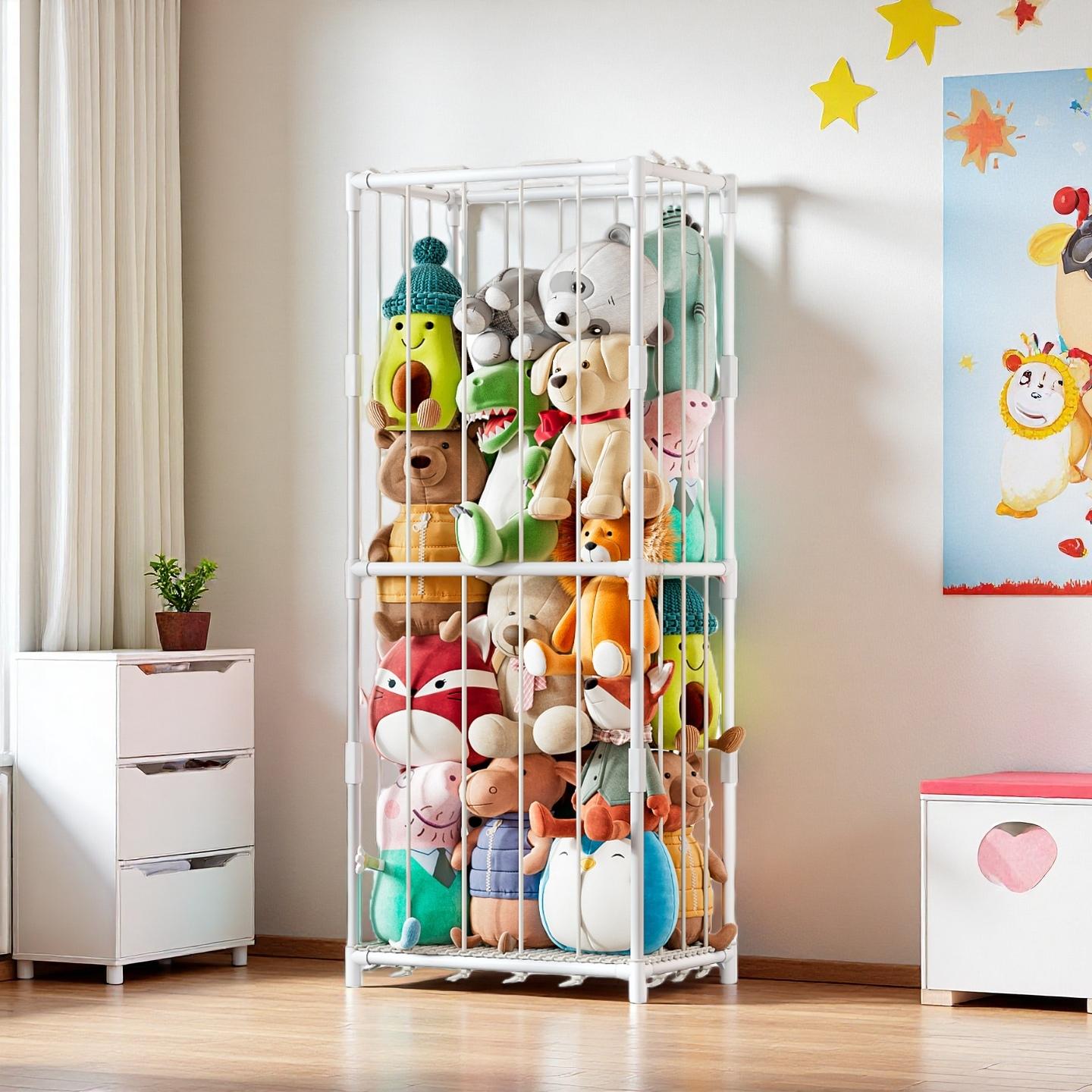 Vertical Stuffed Animal Storag - огляд і ціна Kids Storage Toys