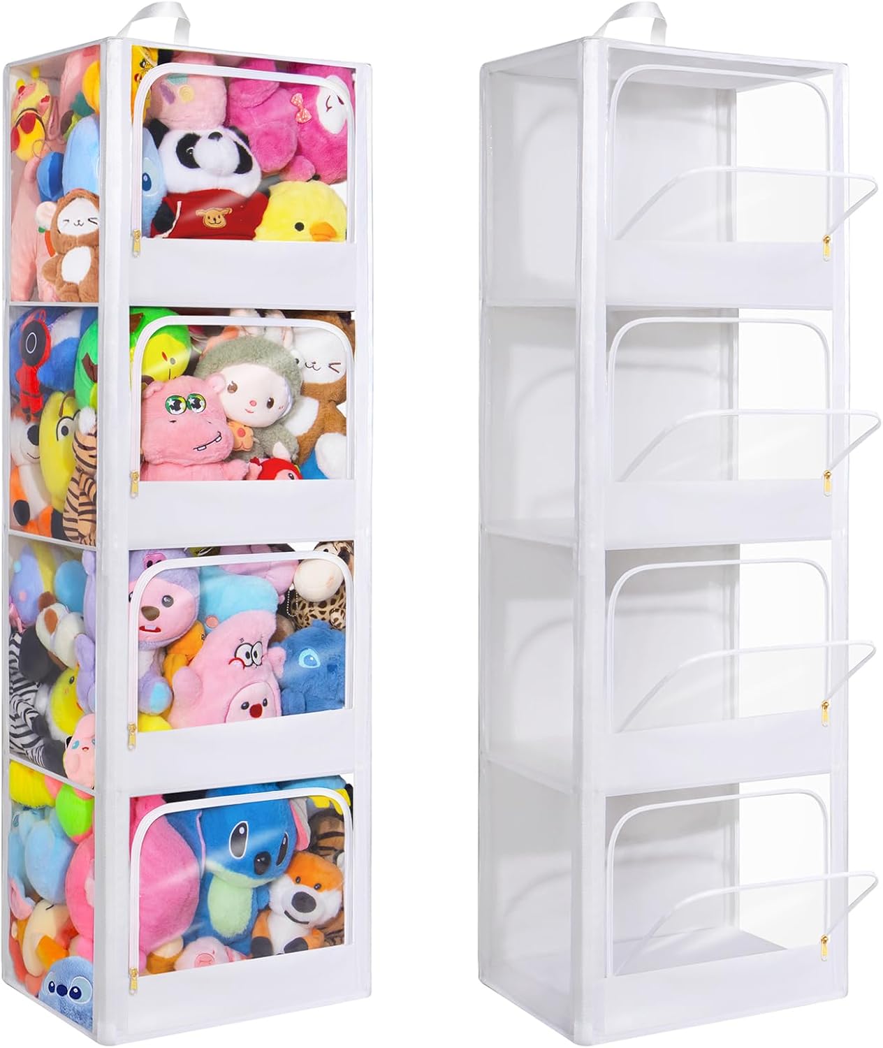 4-Tier Transparent Zipper Dust - огляд і ціна Kids Storage Toys