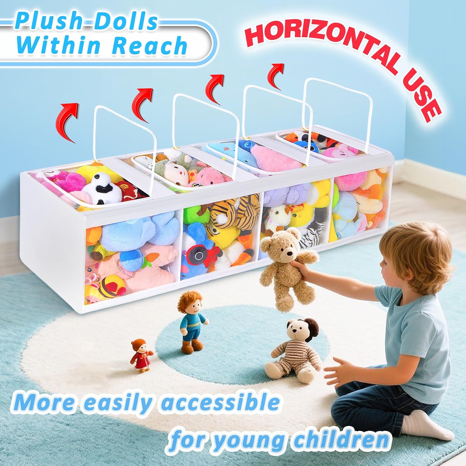 4-Tier Transparent Zipper Dust - огляд і ціна Kids Storage Toys