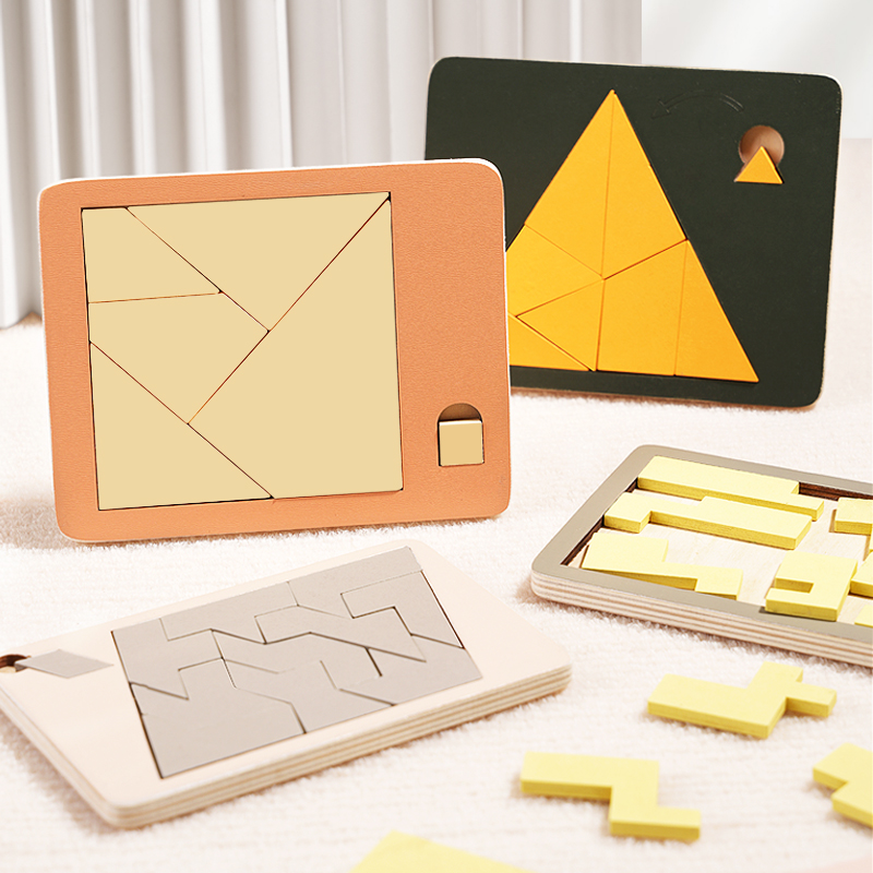 Wooden Geometric Puzzles Chall - огляд і ціна Wooden Puzzle Kids