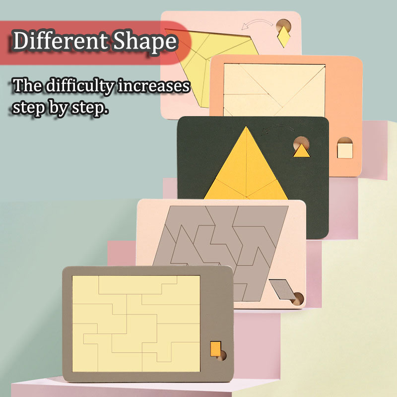 Wooden Geometric Puzzles Chall - огляд і ціна Wooden Puzzle Kids