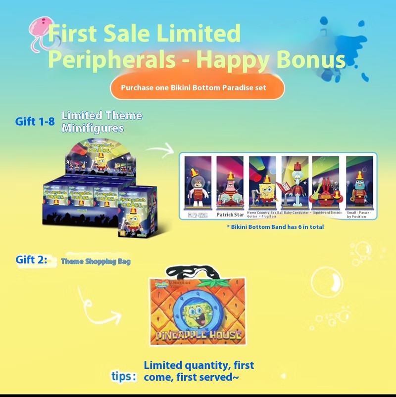 Official Area-X Spongebob Squa - огляд і ціна Kids Toys Blocks
