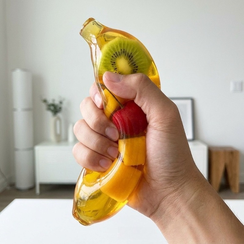 Fruit Banana Jelly Squishy Toy - огляд і ціна Sensory Fidget Toys